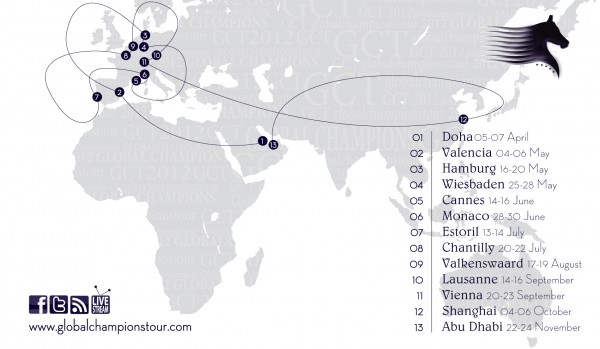 Tutte le tappe del Global Champions Tour 2012